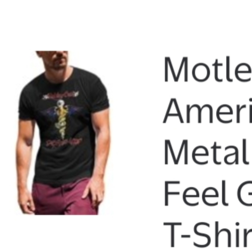 Motley Crue Dr Feelgood Reprint Tee Crew Tshirt Size XL